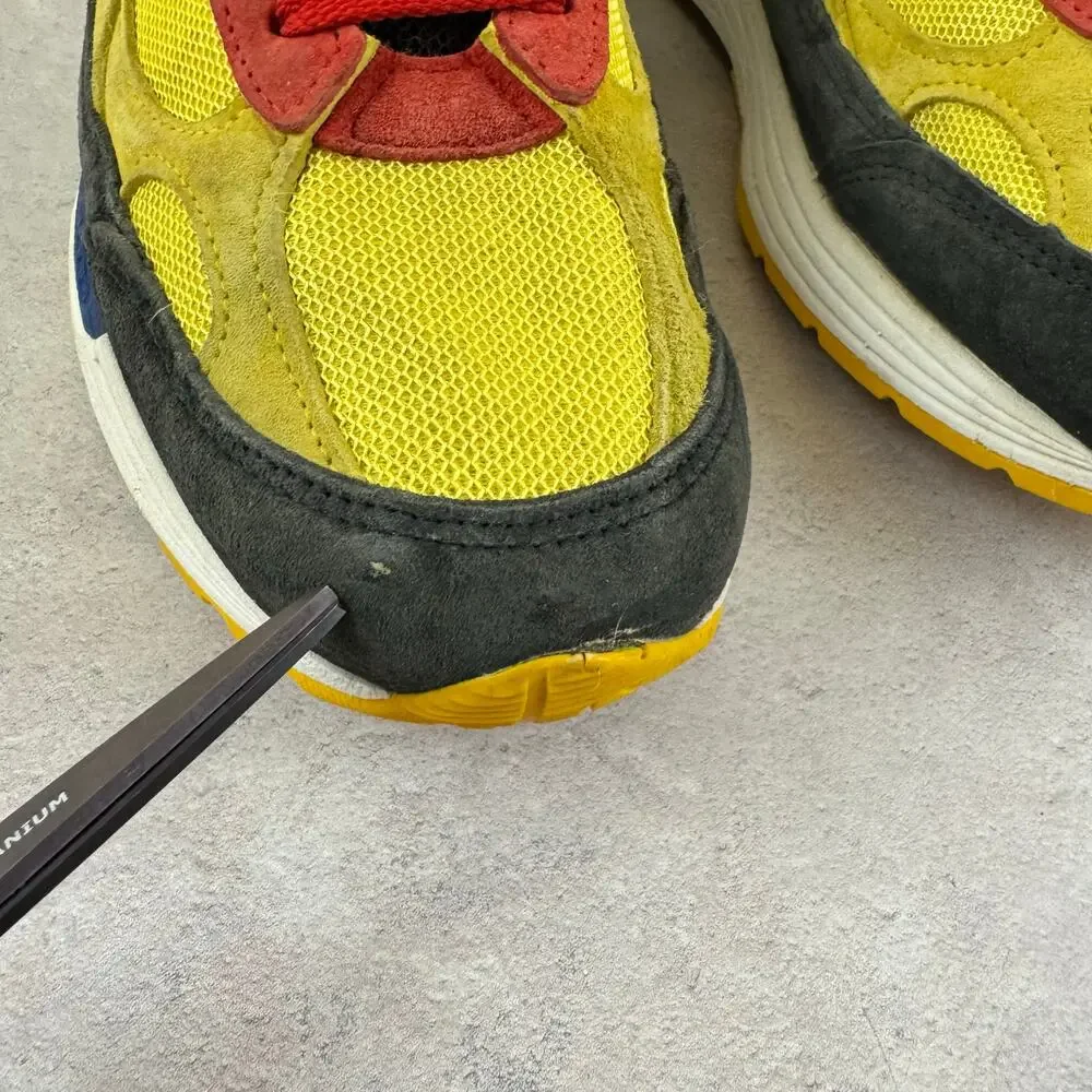 New Balance 992 Atomic Yellow Red Black Size 10 Made In USA M992DM